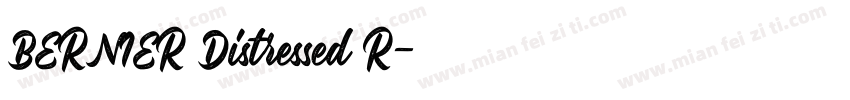 BERNIER Distressed R字体转换